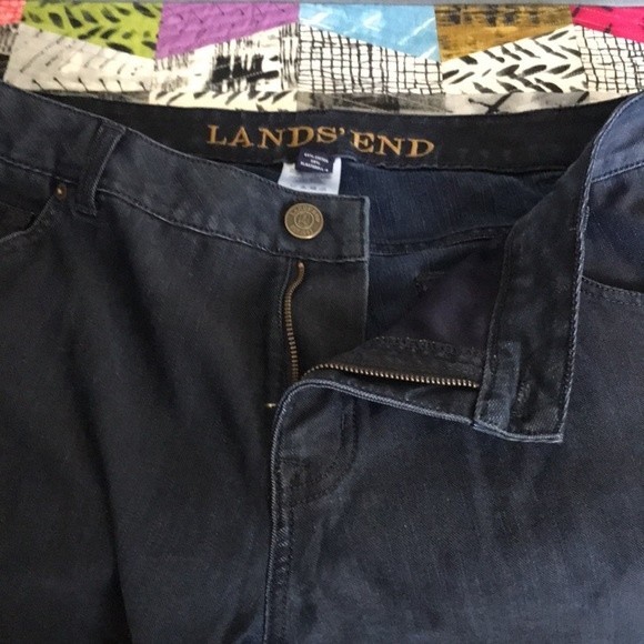 Lands' End Ankle Length Straight Leg Jeans - Picture 12 of 15